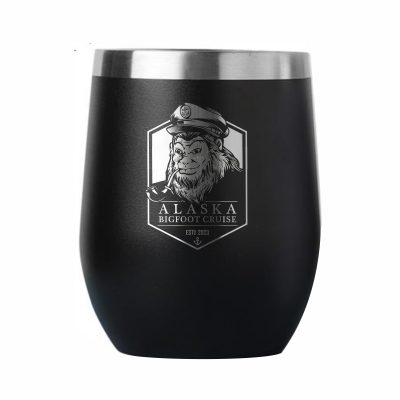 Alaska Bigfoot Cruise - Steel Wine or Coffee Tumbler