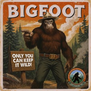Keep it Wild Bigfoot Ranger 3x3' Vinyl Banner