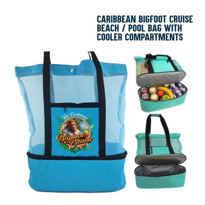 Caribbean Bigfoot Cruise Beach & Pool Bag with Built-In Cooler