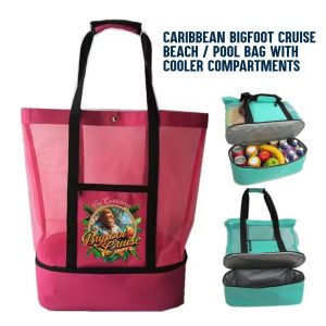 Caribbean Bigfoot Cruise Beach & Pool Bag with Built-In Cooler