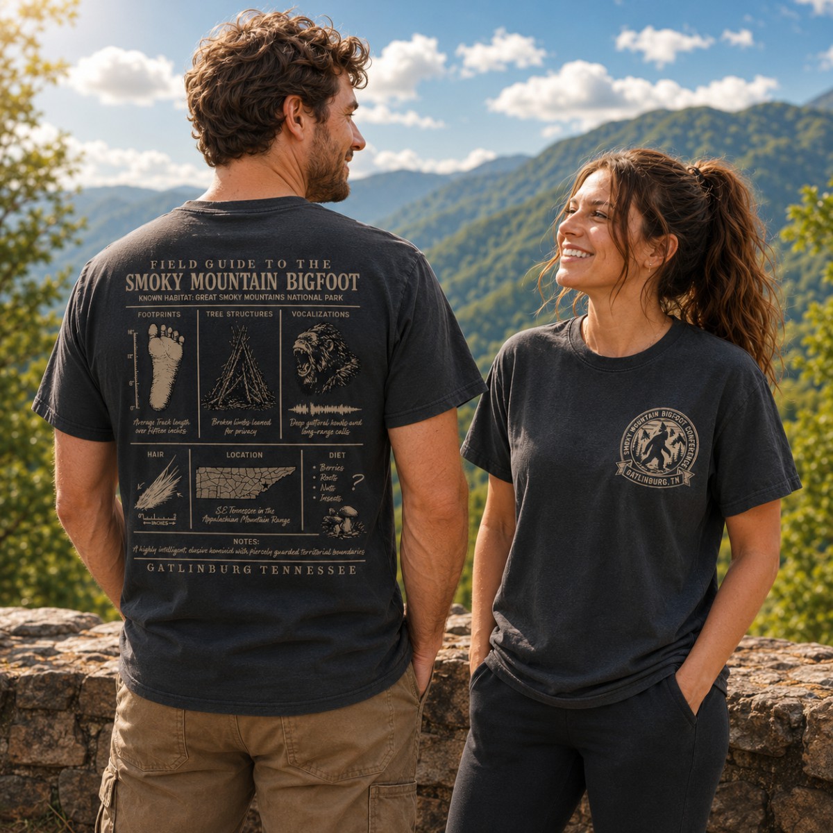 Smoky Mountain Bigfoot “Field Guide” T-Shirt | PRE-SALE